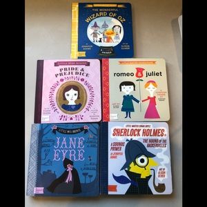 Set 5 brand new, never used Baby Lit books